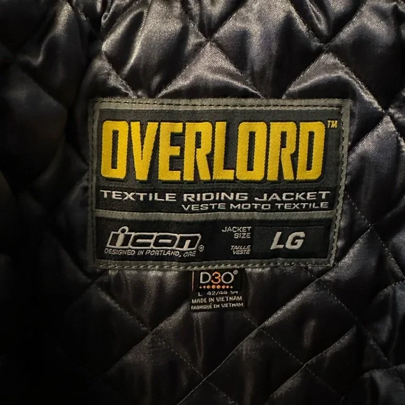 ICON Overlord Textile Riding Moto Jacket - Picture 4 of 7